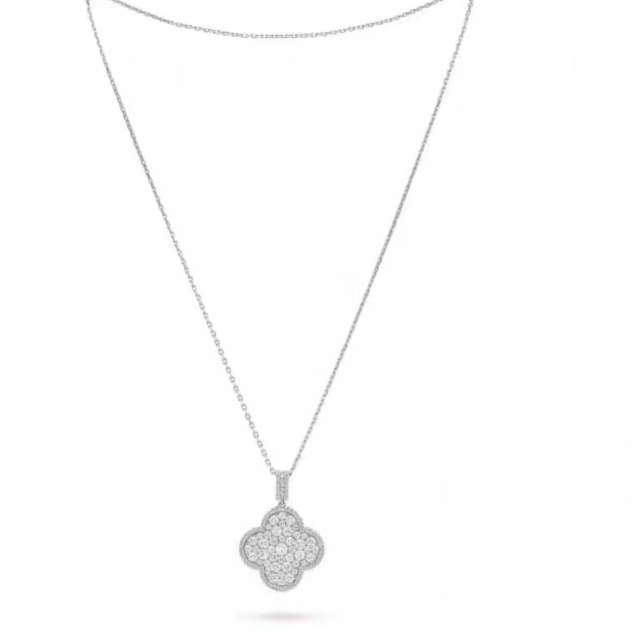 Van Cleef & Arpels Vintage Alhambra Diamond Necklace
